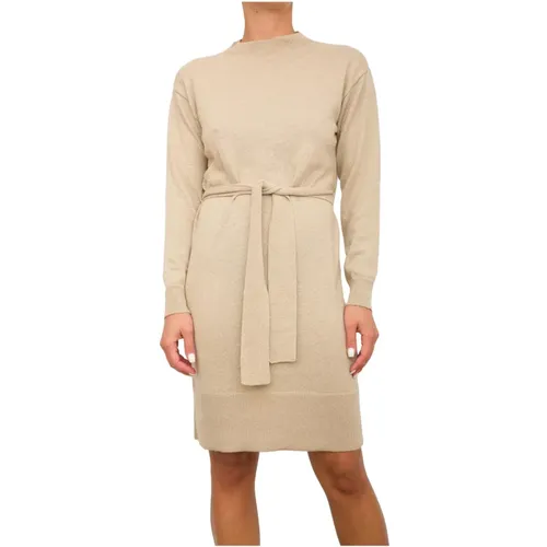 Elegantes Oro Kleid für Frauen , Damen, Größe: L - Armani Exchange - Modalova