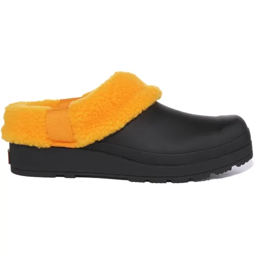 Play Sherpa Clog Black Women , female, Sizes: 6 UK - Hunter - Modalova