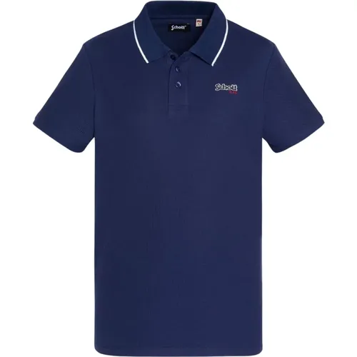 Baumwoll-Polo-Shirt Paul , Herren, Größe: L - Schott NYC - Modalova