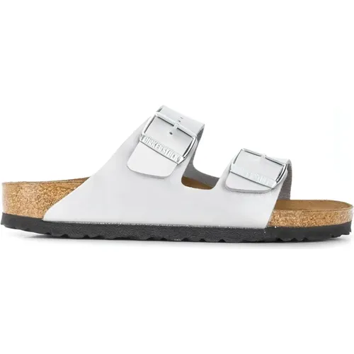 Silberne Hausschuhe für Frauen , Damen, Größe: 39 EU - Birkenstock - Modalova