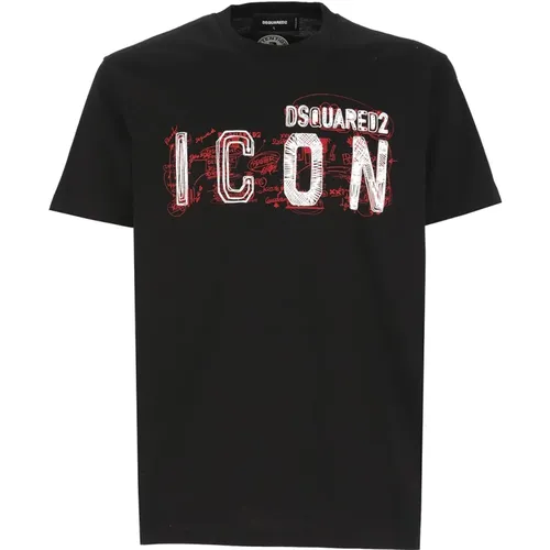 T-shirts and Polos , male, Sizes: S, L, XL, M - Dsquared2 - Modalova
