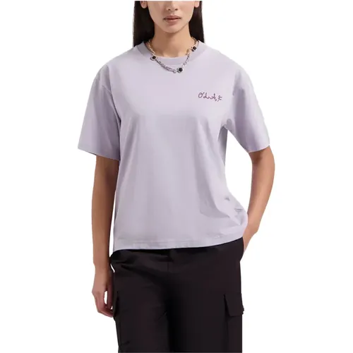 Wellen T-Shirt für Frauen , Damen, Größe: S - Olaf Hussein - Modalova