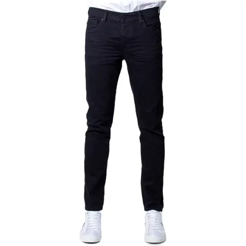 Schwarze Reißverschluss Knopf Jeans Frühling/Sommer , Herren, Größe: W29 L30 - Only & Sons - Modalova