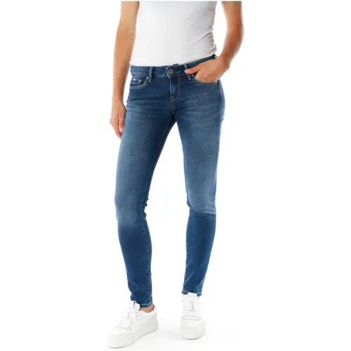 Soho Skinny Fit Mid Waist Jeans , Damen, Größe: W25 L28 - Pepe Jeans - Modalova