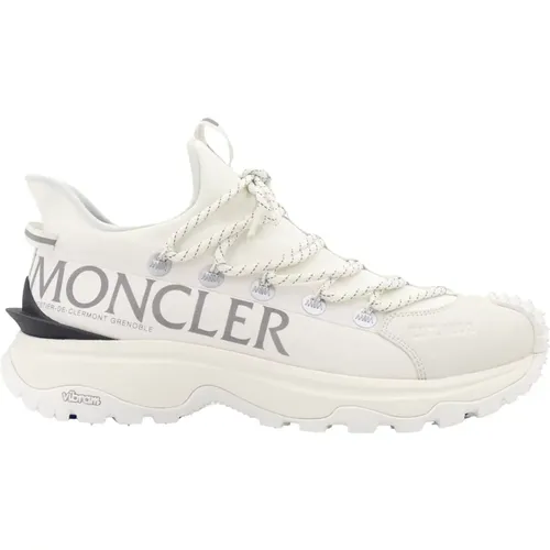 Stretch Ripstop Sneakers mit Gedrucktem Logo , Herren, Größe: 40 EU - Moncler - Modalova