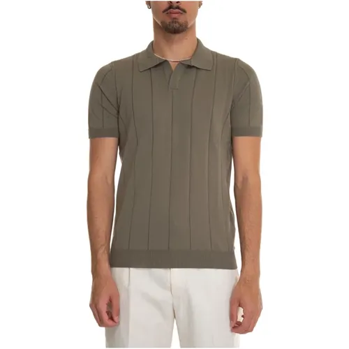 Jersey Polo Shirt mit elastischem Bund,Jersey-Poloshirt mit elastischem Bund - Gran Sasso - Modalova