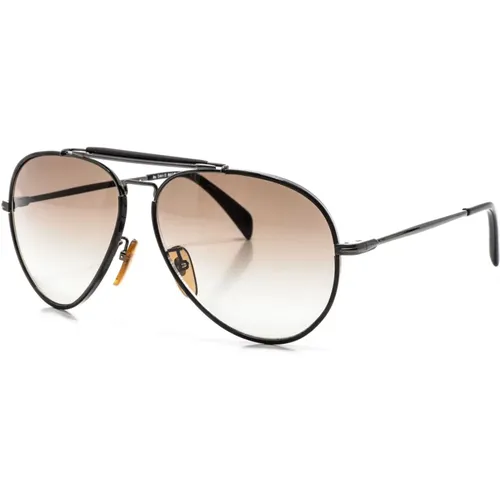 Aviator-Sonnenbrille mit Azetat- und Metallrahmen - Eyewear by David Beckham - Modalova