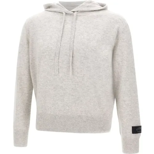 Grauer Strickkapuzenpullover , Damen, Größe: L - Iceberg - Modalova