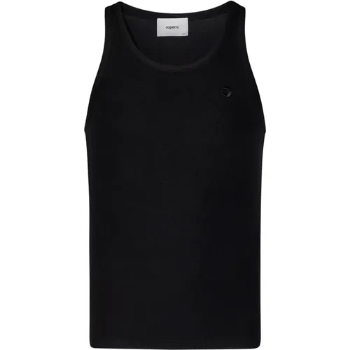 Schwarzes Geripptes Tanktop für Männer , Herren, Größe: XS - Coperni - Modalova