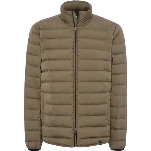 Gesteppte Nylon Daunen Bomberjacke - Boggi Milano - Modalova