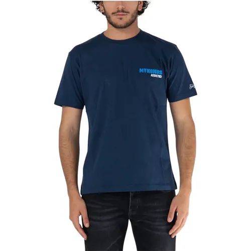 Mykonos Addicted T-Shirt , male, Sizes: M - MC2 Saint Barth - Modalova