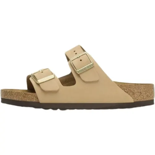 Arizona Leder Sandalen mit Anatomischem Fußbett , Herren, Größe: 40 EU - Birkenstock - Modalova