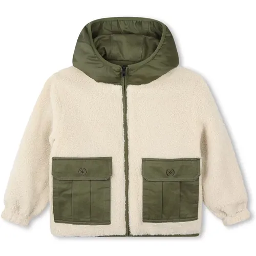 Weiße Daunen Shearling Jacke Reißverschluss - Marc Jacobs - Modalova