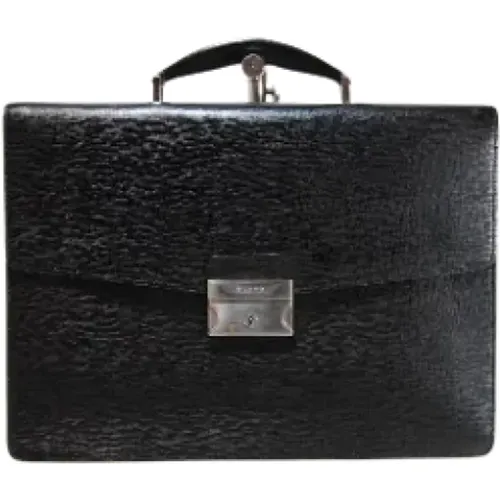 Pre-owned Leather briefcases , male, Sizes: ONE SIZE - Bally Pre-owned - Modalova