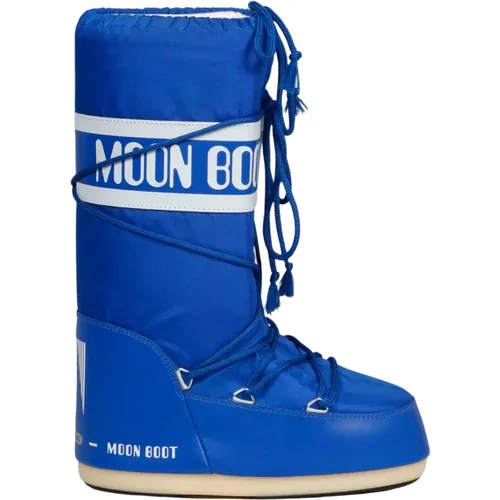 Wasserabweisende Icon-Stiefel mit Logo-Band , Damen, Größe: 45 EU - moon boot - Modalova