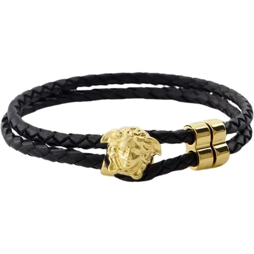 Metal Bracelet , male, Sizes: ONE SIZE - Versace - Modalova