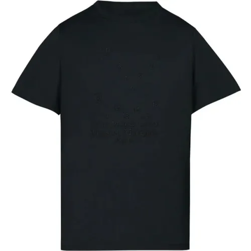 Kohlegrauer T-Shirt mit kurzen Ärmeln - Maison Margiela - Modalova