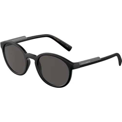 Grey Sunglasses , male, Sizes: 53 MM - Dolce & Gabbana - Modalova