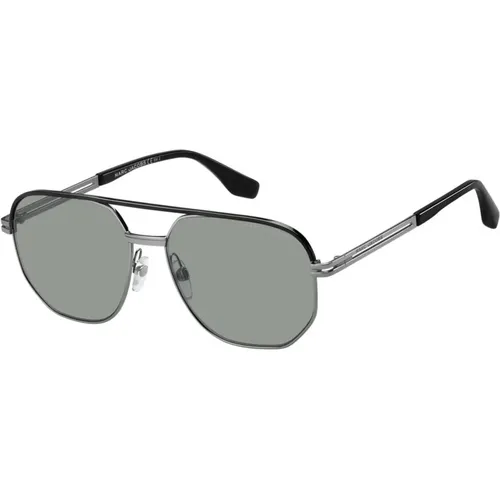 Schwarze Metallsonnenbrille mit UV-Schutz - Marc Jacobs - Modalova