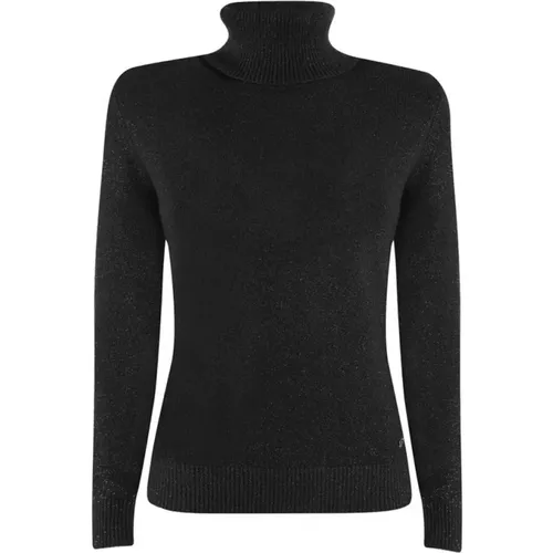 Weicher Viskosepullover mit Lurex-Details , Damen, Größe: XS - YES ZEE - Modalova