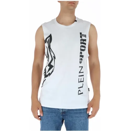 Men Printed Sleeveless Undershirt , male, Sizes: S, L, 2XL, XL, M - Plein Sport - Modalova