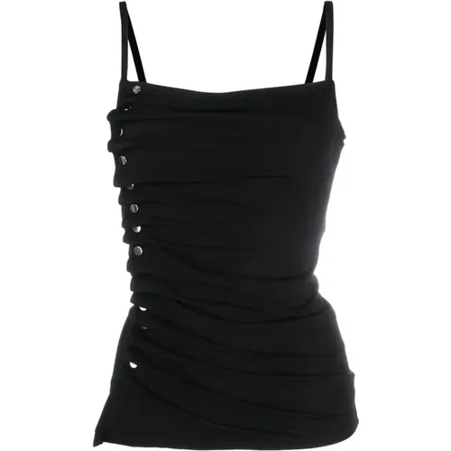 Casual Schwarze Bluse mit Knöpfen - Paco Rabanne - Modalova