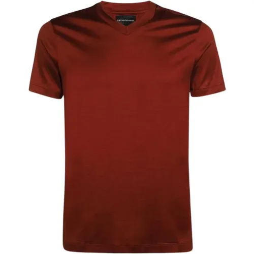 V-Neck T-Shirt , male, Sizes: XS - Emporio Armani - Modalova