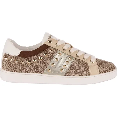 Casual Trainers with 4G Logo Print , female, Sizes: 5 UK, 6 UK - Guess - Modalova