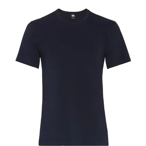 Stretch-Baumwoll-Jersey-T-Shirt , Herren, Größe: L - Boggi Milano - Modalova