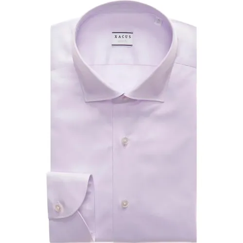 Solid Twill Pink Shirt , male, Sizes: 5XL, 4XL - Xacus - Modalova