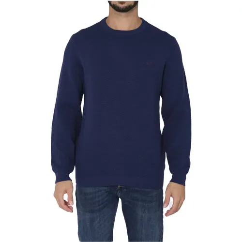 Men Round Rice Knit Sweater , male, Sizes: L, XL - Sun68 - Modalova
