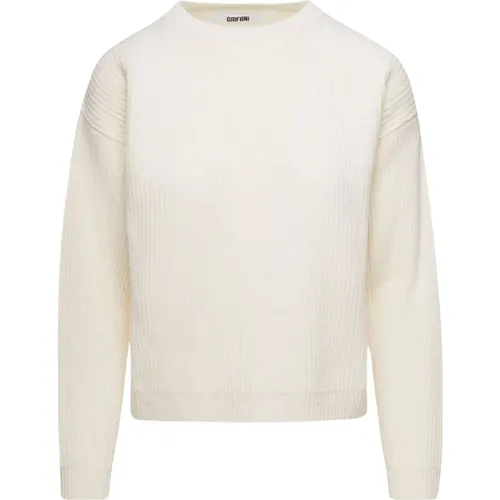 Merino Wool English Box Sweater , female, Sizes: 2XS - Mauro Grifoni - Modalova