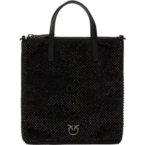 Strass Jewel Mini Shopper Tasche - pinko - Modalova