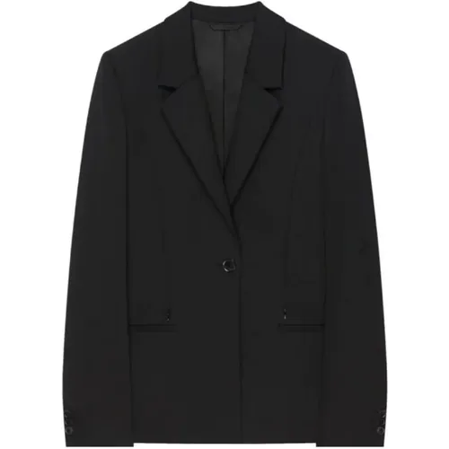 Schwarze Blazer aus Wollmischung - Givenchy - Modalova