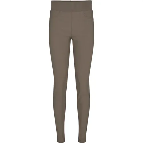 Hohe Taille Skinny Powerstretch Hose , Damen, Größe: L - FREEQUENT - Modalova