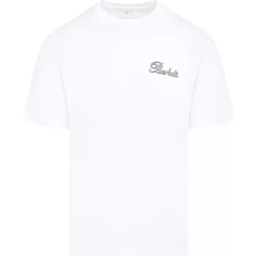 Weiße Baumwoll T-shirt Kurzarm - Berluti - Modalova