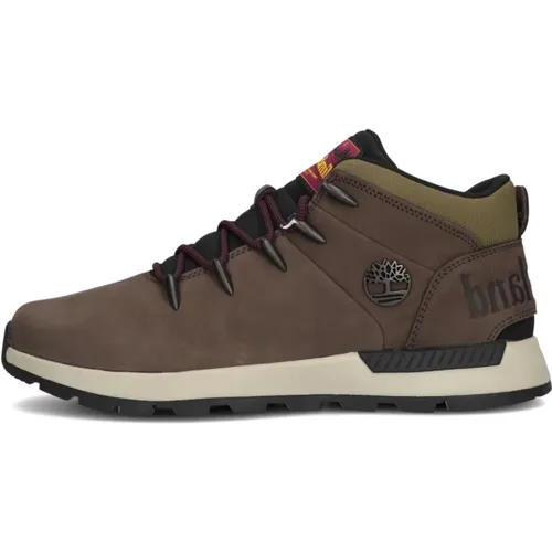 Mid Lace Sneakers Braun Nubuk , Herren, Größe: 42 EU - Timberland - Modalova