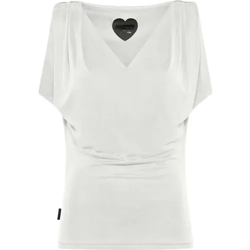 MM V-Neck T-Shirt , female, Sizes: XS, S, M - RRD - Modalova