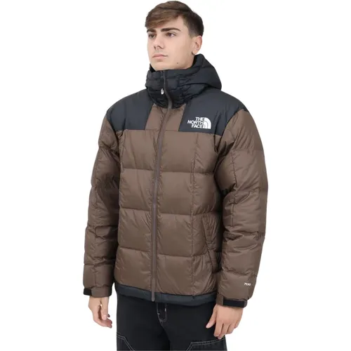 Braune Lhotse Daunenjacke Urbaner Stil , Herren, Größe: L - The North Face - Modalova