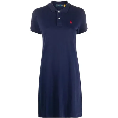 Marineblau Polo Pony Kleid , Damen, Größe: S - Ralph Lauren - Modalova