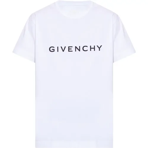 T-Shirt mit Logo , Herren, Größe: L - Givenchy - Modalova