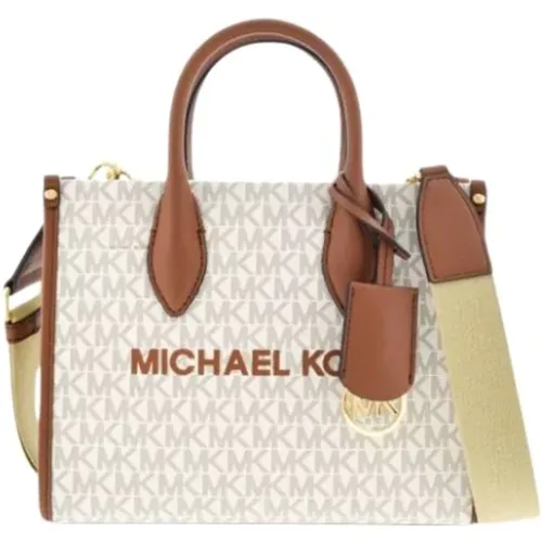 Vanilla Shopping Bag Mirella with Gold Lock , female, Sizes: ONE SIZE - Michael Kors - Modalova