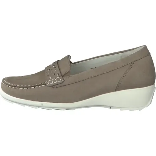 Weiche Nubuk Slip-On Sandale - Waldläufer - Modalova