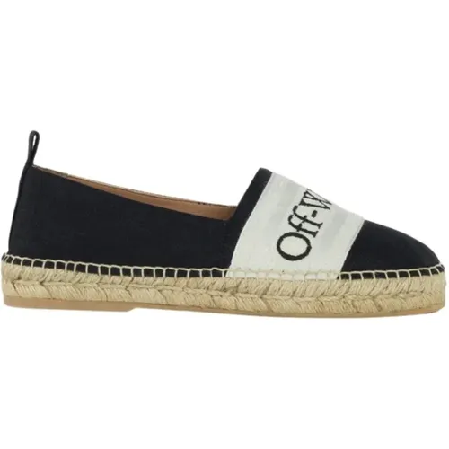 Stilvolle Leinen Espadrilles für Frauen , Damen, Größe: 40 EU - Off White - Modalova