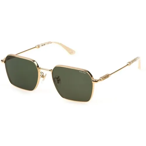 Rose Gold Green Sunglasses , unisex, Sizes: 55 MM - Police - Modalova