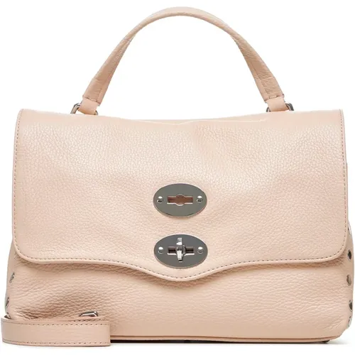 Pink Leather Postina Bag , female, Sizes: ONE SIZE - Zanellato - Modalova