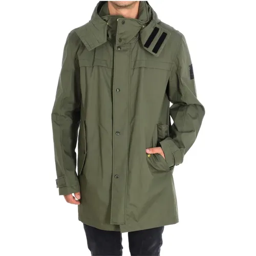 Olivgrüne Parka-Jacke mit langen Ärmeln , Herren, Größe: XL - Strellson - Modalova