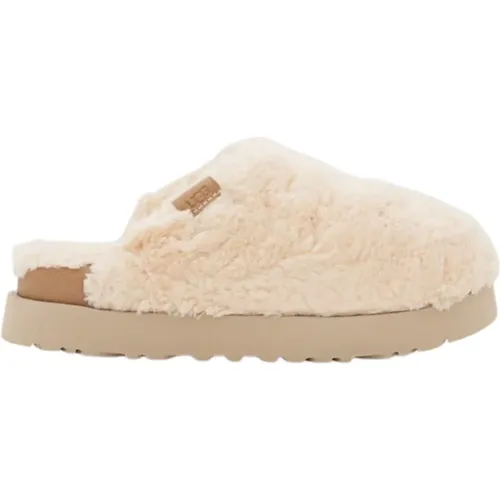 Flat Shoes with Faux Fur Detail , female, Sizes: 3 UK - Ugg - Modalova