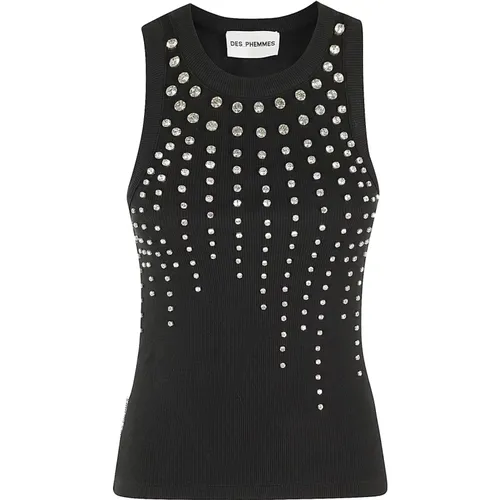 Kühle Farbe Tank Top , Damen, Größe: S - DES PHEMMES - Modalova