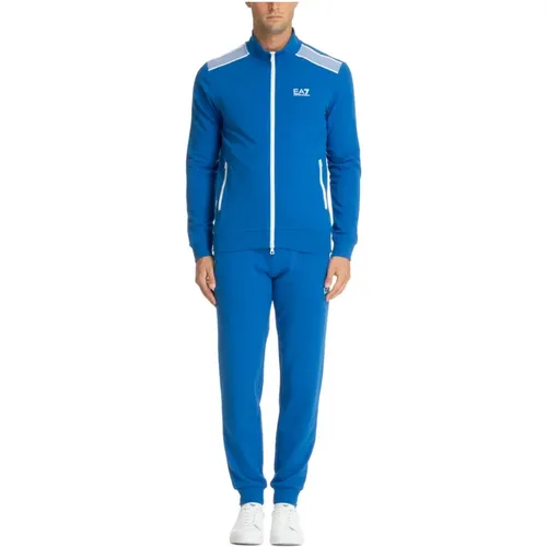 Plain Tracksuit with Drawstring Closure , male, Sizes: M - Emporio Armani EA7 - Modalova